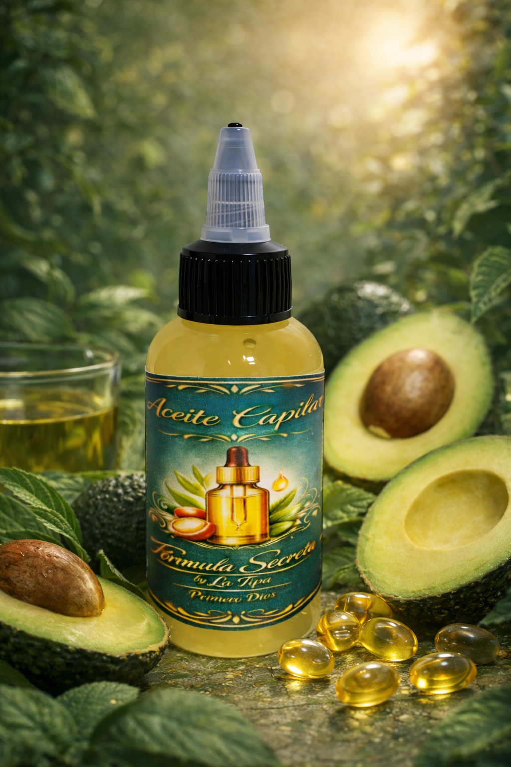 Aceite Capilar Nutritivo Premium 4 oz – Fórmula Secreta by La Tipa